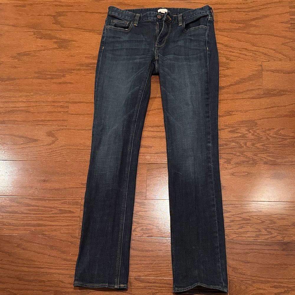 J. Crew Dark Blue Straight Leg Jeans